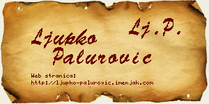 Ljupko Palurović vizit kartica